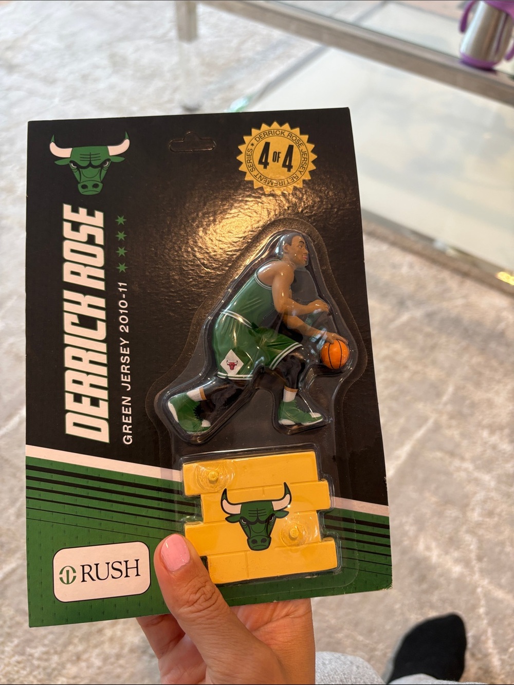 Derrick Rose Green Jersey Basketball Figure - Collectible Action Toy